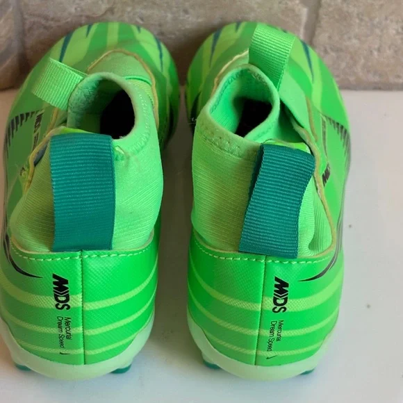 Nike MDs Air Zoom Lime Green Kids Soccer Cleats Sports - Picture 2 of 7